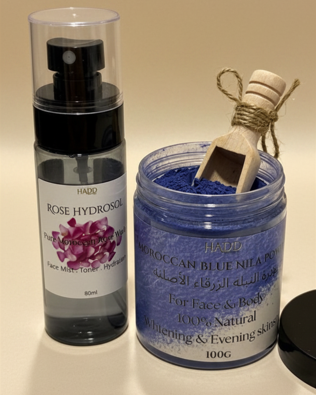 Nila Brightening Set – Moroccan Blue Nila & Rose Water Ritual