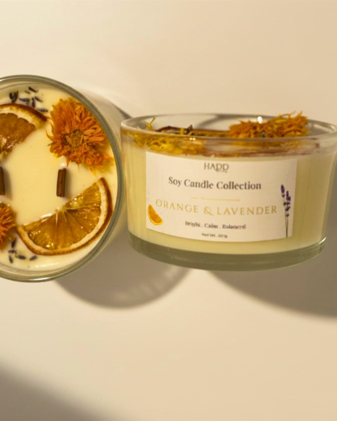 Orange & Lavender Soy Candle – 250g