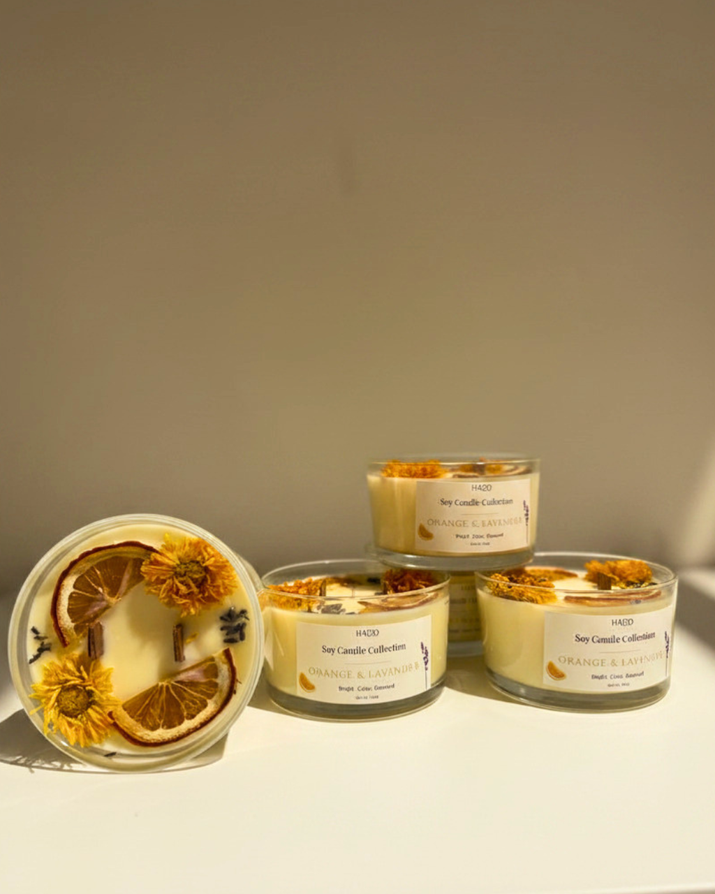 Orange & Lavender Soy Candle – 250g