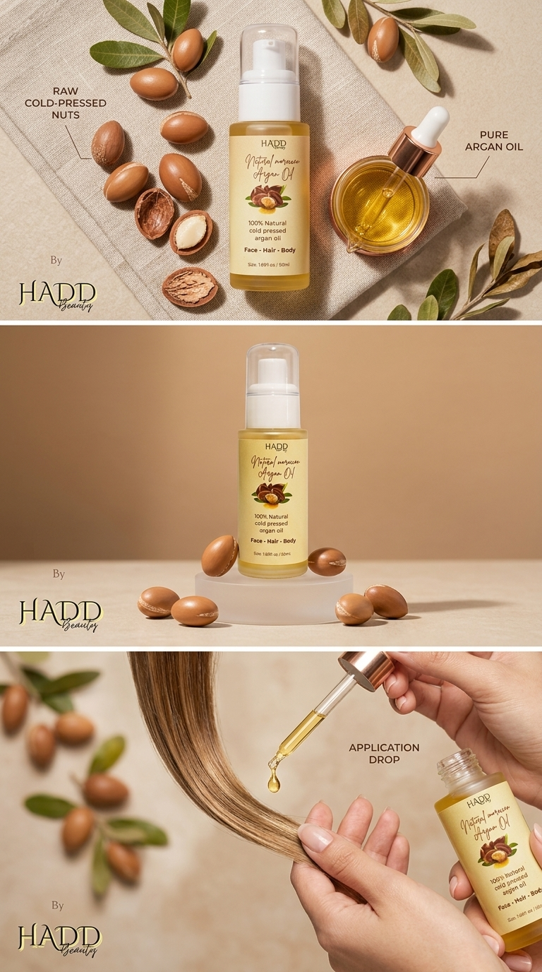 Natural Moroccan Argan Oil 50ml for Face, Body & Hair