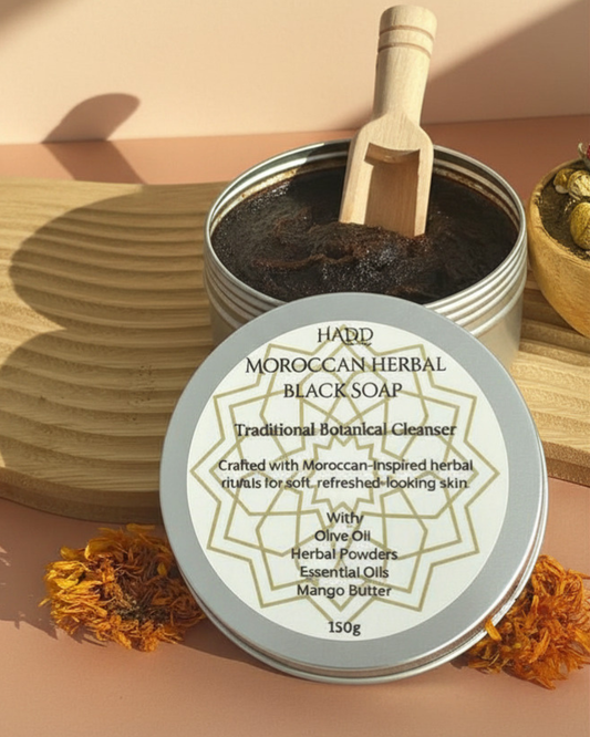 Moroccan Herbal Black Soap - 150G