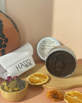 Moroccan Traditional Hammam Ritual – Herbal Black Soap Paste + Exfoliating Kessa Glove Set